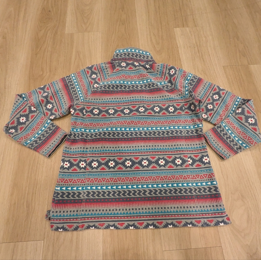 Ariat Real Aztec Patterned Half Zip Pullover Size… - image 6